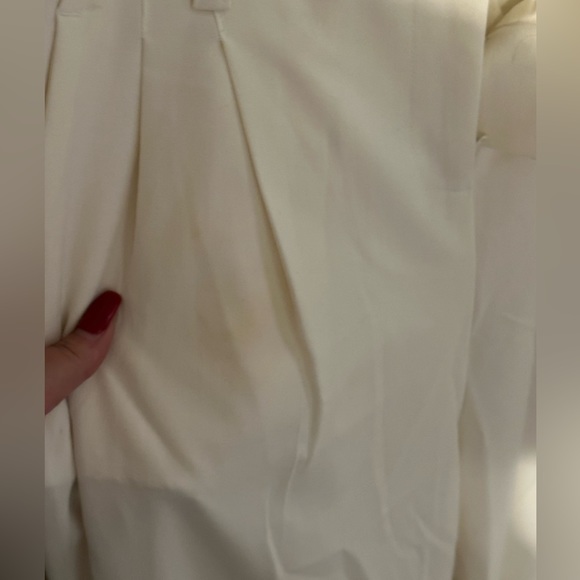 White, NY&C Relaxed fit, Business Professional Work Trousers, Size 6 - Picture 4 of 5